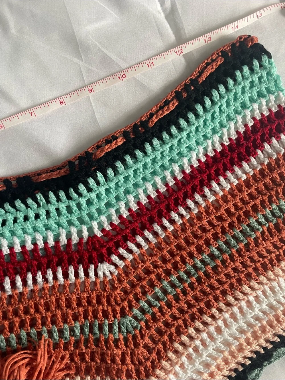 Crochet Tie-Waist Multicolor cover up cheeky shorts
